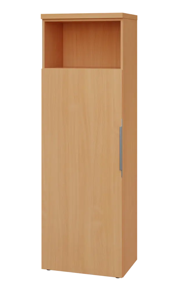 SIN 5 - 6DN kancelářská skříň, 1-dveřová/nika, levá, 1820x600x400, buk royal